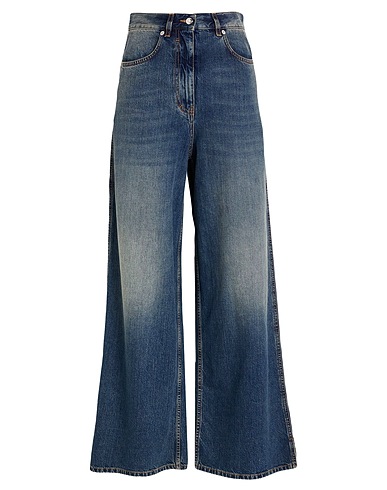 CIRCUS HOTEL Denim trousers Blue 100% Cotton, Polyester
