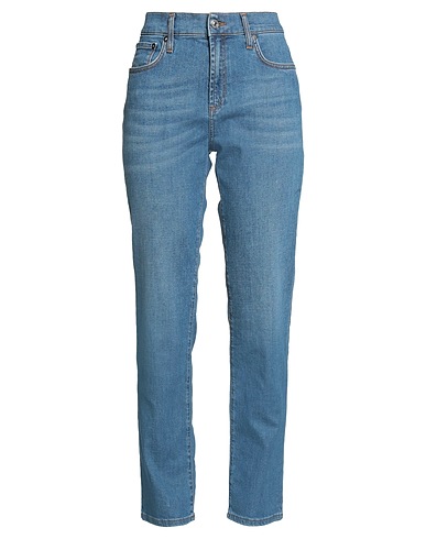ROŸ ROGER'S Denim trousers Blue 98% Cotton, 2% Elastane