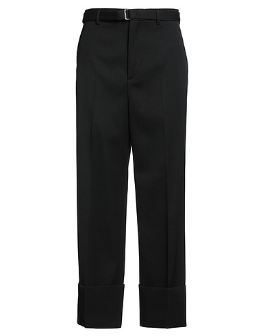 LANVIN Hosen Schwarz 100% Wolle, Büffelknochen