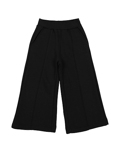 MONNALISA Pantalone Nero 75% Cotone, 25% Poliestere