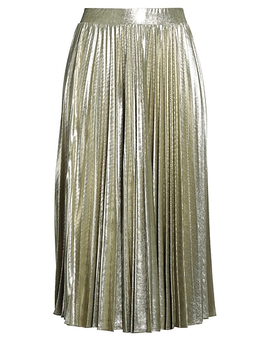 MARELLA Midi skirt Gold 92% Polyester, 8% Elastane
