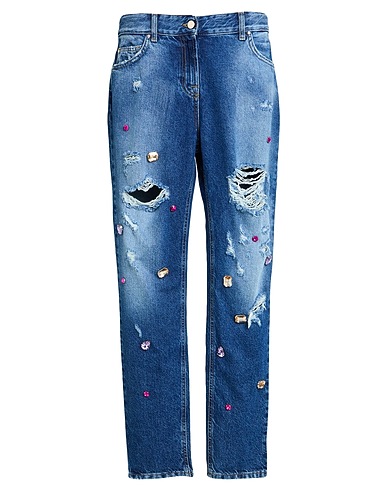 BLUGIRL Denim pants Blue 100% Cotton