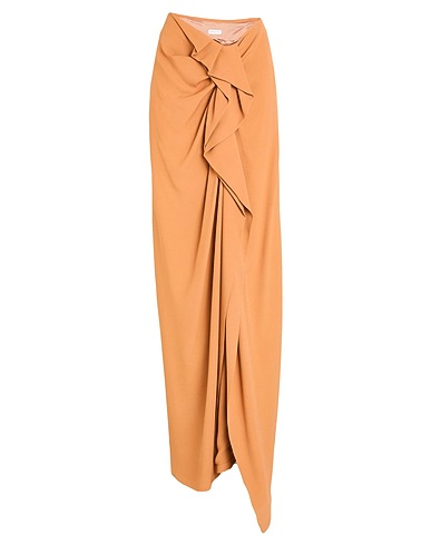 DRIES VAN NOTEN Long skirt Tan 73% Acetate, 27% Viscose