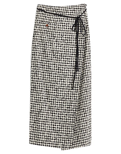 ALYSI Midi skirt Black 100% Cotton