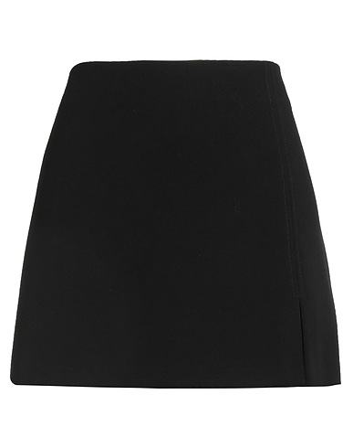 SUOLI Mini skirt Black 63% Polyester, 33% Viscose, 4% Elastane