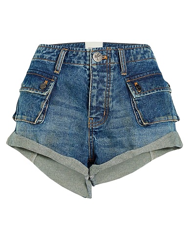 ONE TEASPOON Denim shorts Blue 100% Cotton