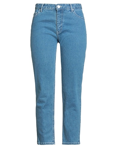 MAISON KITSUNÉ Denim pants Blue 94% Cotton, 5% T-400® fiber, 1% Elastane