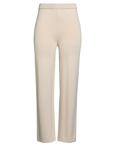 MAX MARA Casual pants LEISURE Beige 100% Virgin Wool