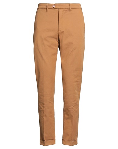 TELA GENOVA Casual trouser Camel 98% Cotton, 2% Elastane