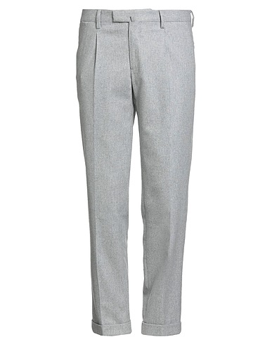 BRIGLIA 1949 Casual pants Light grey 99% Virgin Wool, 1% Elastane