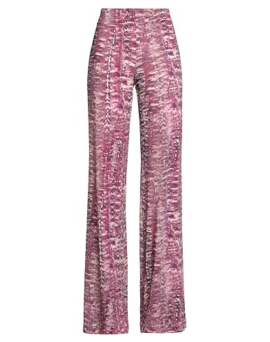 ALBERTA FERRETTI Casual pants Magenta 91% Viscose, 9% Elastane
