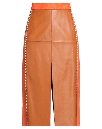 MARNI Midi skirt Tan Lambskin