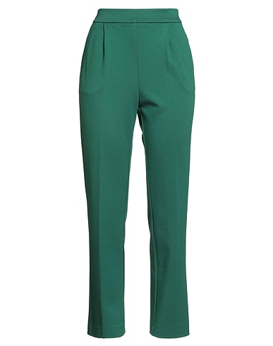 SUOLI Casual pants Green 67% Viscose, 28% Polyamide, 5% Elastane