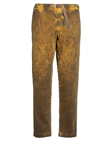 WHITE SAND Casual pants Mustard 97% Cotton, 3% Elastane