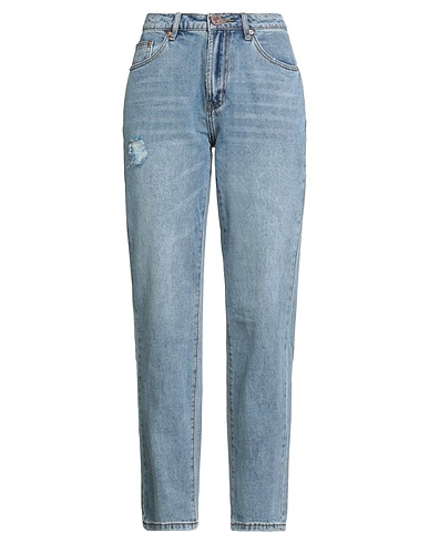 ONE TEASPOON Denim trousers Blue 85% Cotton, 12% Polyester, 3% Viscose