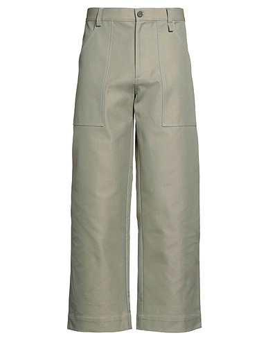 MAISON KITSUNÉ Pantalone Verde salvia 100% Cotone