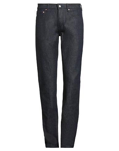 MAISON KITSUNÉ Denim trousers Midnight blue 100% Cotton