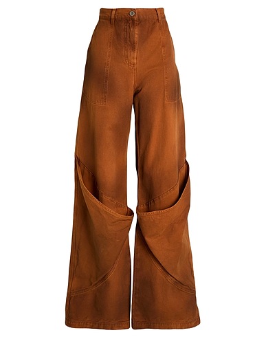 THE ATTICO Casual trouser Brown 100% Cotton
