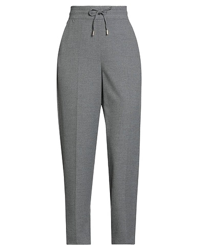 EMME by MARELLA Casual trouser Grey 65% Polyester, 33% Viscose, 2% Elastane