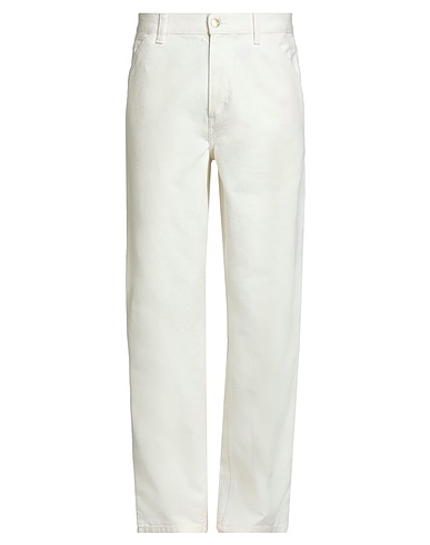 CARHARTT Casual pants Ivory 100% Organic cotton