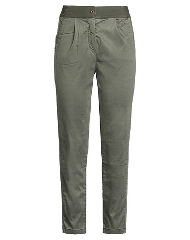 AERONAUTICA MILITARE Casual trouser Military green 63% Lyocell, 35% Cotton, 2% Elastane