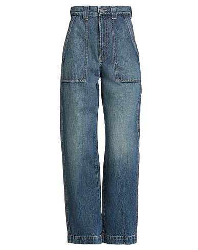 KHAITE Denim trousers Blue 100% Cotton