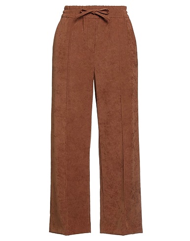 HAPPY 25® Pantalon Marron 97% Polyester, 3% Élasthanne