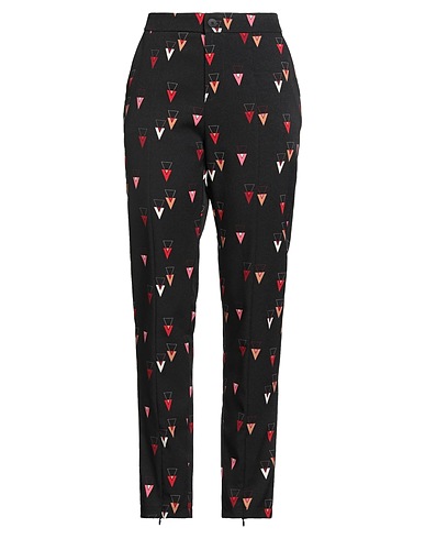 MINUETO Casual trouser Black 95% Polyester, 5% Elastane