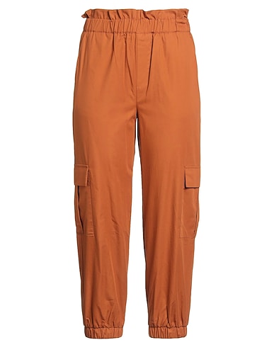 ONLY Casual trouser NEON & NYLON Brown 100% Cotton
