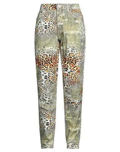ONE TEASPOON Denim pants Light green 100% Cotton