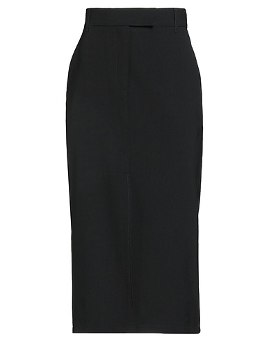 MARELLA SPORT Midi skirt Black 53% Polyester, 43% Virgin Wool, 4% Elastane