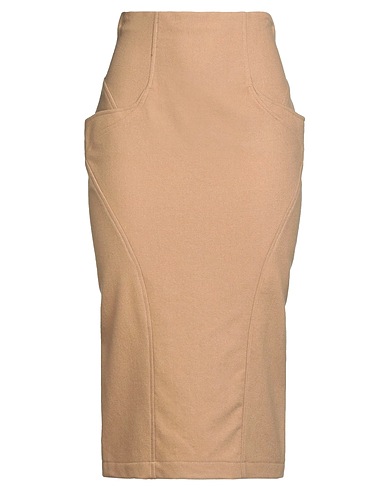 ERMANNO SCERVINO Midi skirt Sand 98% Virgin Wool, 2% Elastane