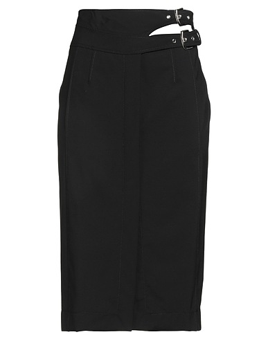 ALBERTA FERRETTI Midi skirt Black 96% Virgin Wool, 4% Elastane