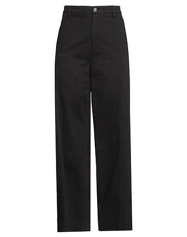 RE_HASH Casual trouser Black 98% Cotton, 2% Elastane