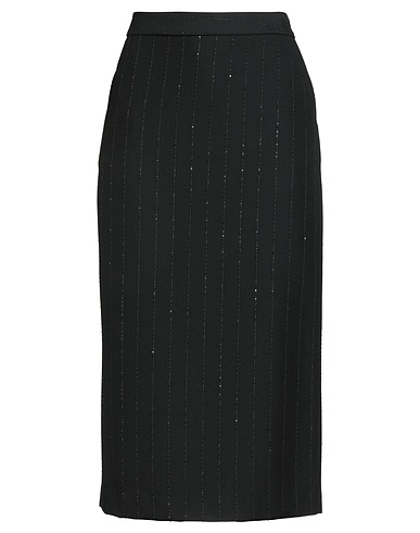 ICONA by KAOS Midi skirt Black 67% Polyester, 31% Viscose, 2% Elastane