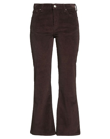 RE_HASH Casual pants Dark brown 97% Cotton, 3% Elastane