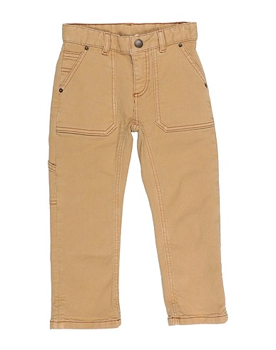 BONPOINT Denim trousers Beige 98% Cotton, 2% Elastane