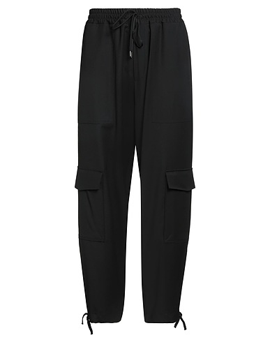 ISABEL BENENATO Casual trouser Black 100% Virgin Wool