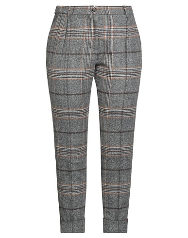 BIANCALANCIA Casual trouser Grey 80% Virgin Wool, 20% Cashmere