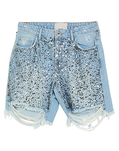 ONE TEASPOON Denim shorts Blue 100% Cotton