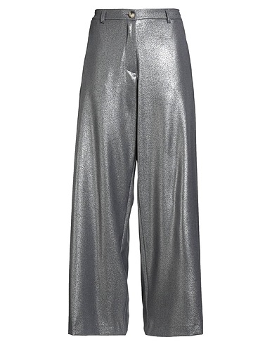 EM...MA Pantalon Gris 63% Polyester, 33% Viscose, 4% Élasthanne