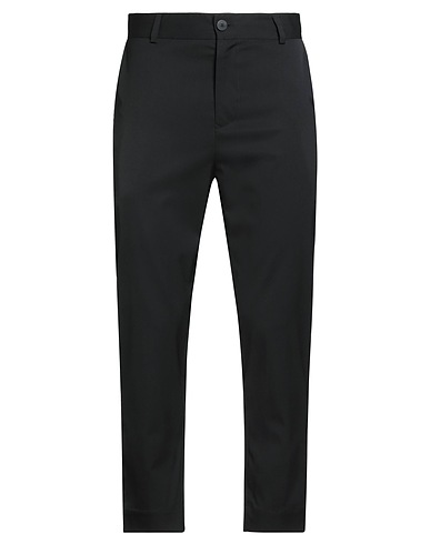 ISABEL BENENATO Casual pants Black 55% Polyester, 43% Wool, 2% Elastane