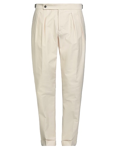 BERWICH Casual trouser Beige 89% Cotton, 11% Silk