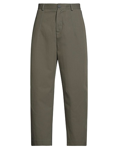 ISABEL BENENATO Pantalone Verde militare 54% Cotone, 46% Poliammide, Poliestere