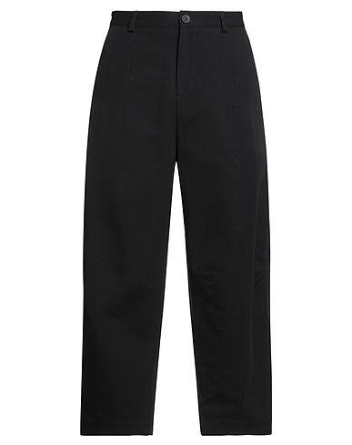 ISABEL BENENATO Casual pants Black 54% Cotton, 46% Polyamide, Polyester