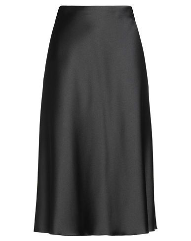 ERMANNO FIRENZE Midi skirt Black 96% Polyester, 4% Elastane