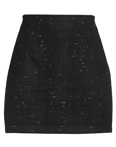 EM...MA Mini skirt Black 85% Polyester, 10% Wool, 5% Other Fibres