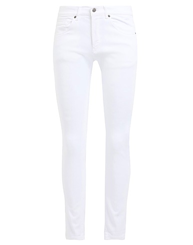 DONDUP Casual trouser White 92% Cotton, 6% Elastomultiester, 2% Elastane