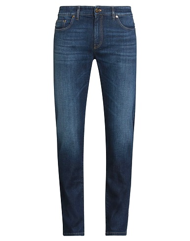PT Torino Denim trousers Blue 92% Cotton, 6% Elastomultiester, 2% Elastane