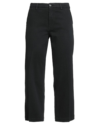 RE_HASH Casual trouser Black 57% Cotton, 41% Lyocell, 2% Elastane